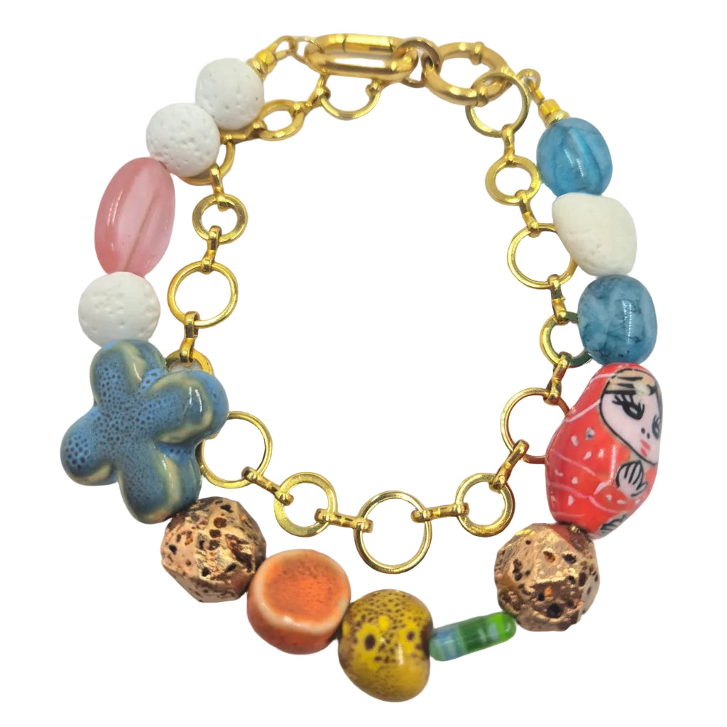 Here I Go Again Multitasking Necklace/Bracelet