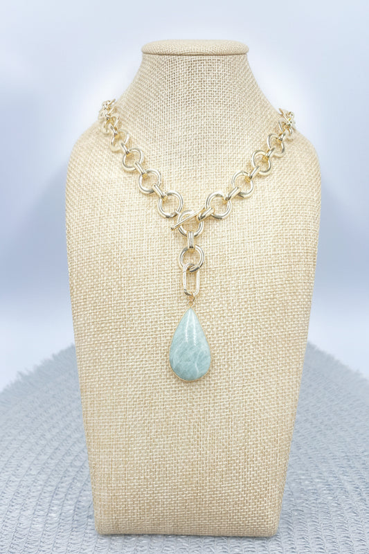 Loop Duo Amazonite Necklace/Bracelet