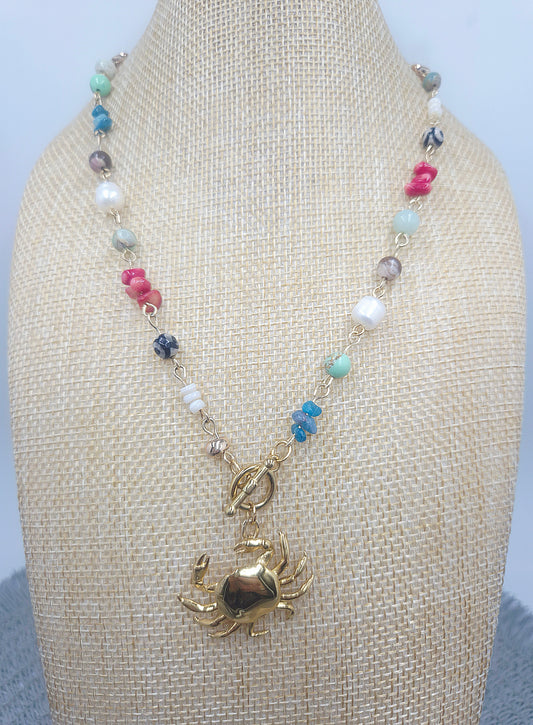 Crab Cove Mosaic Necklace