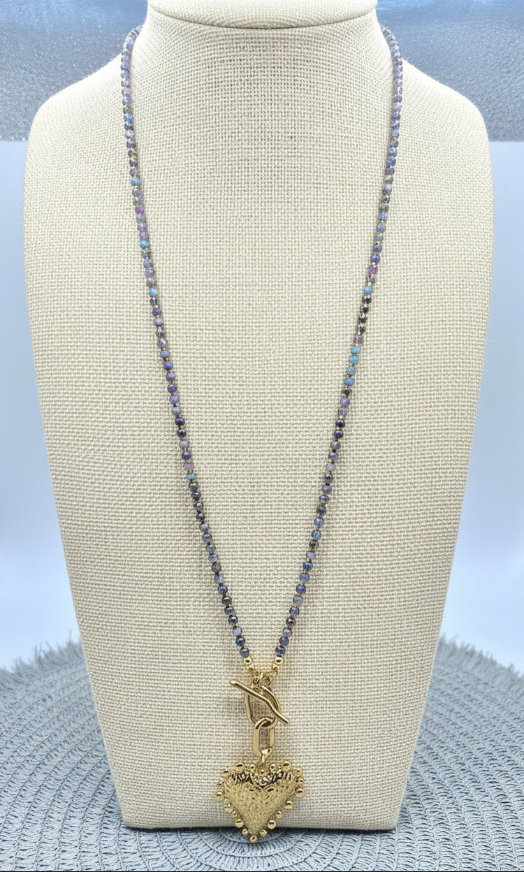 Midnight Heart Necklace