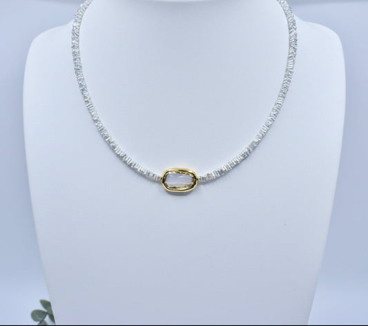 Gilded Pearl Horizon Necklace