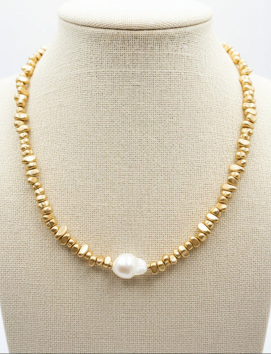 Champagne Pearl Necklace
