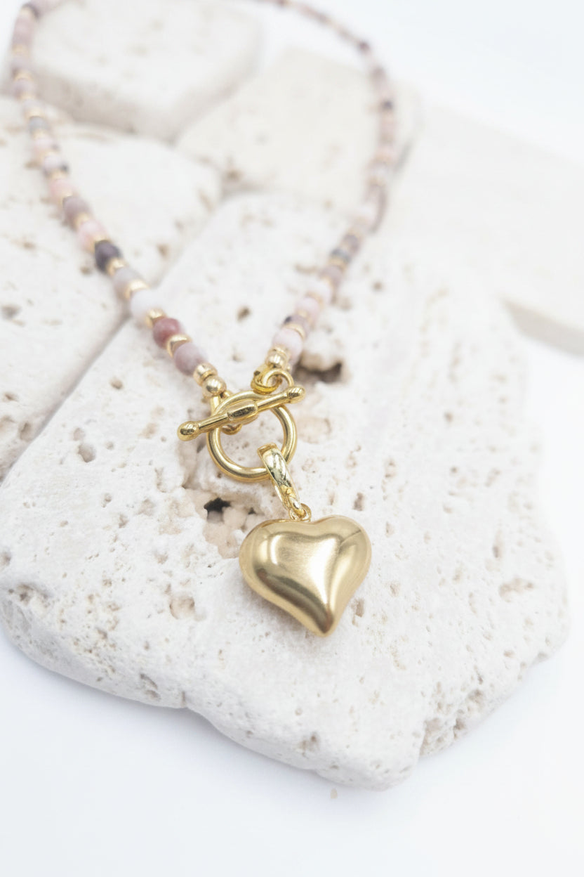 Blush Heart Necklace