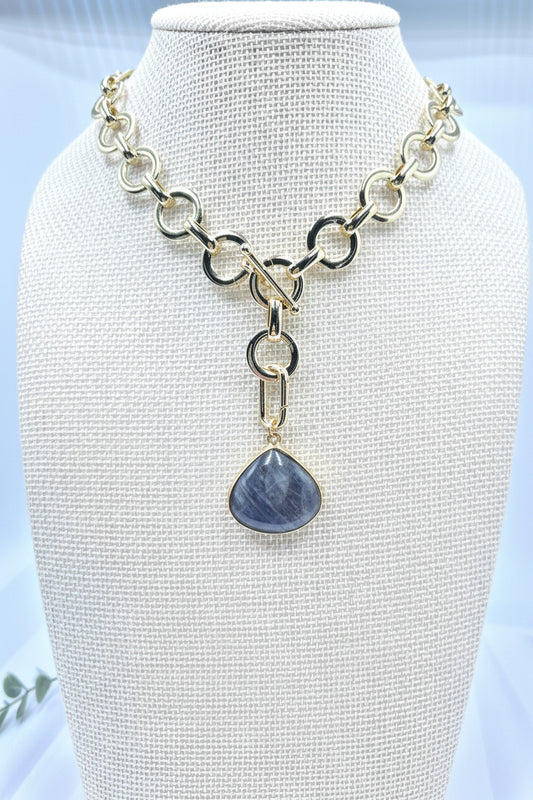 Loop Duo Labradorite Necklace/Bracelet