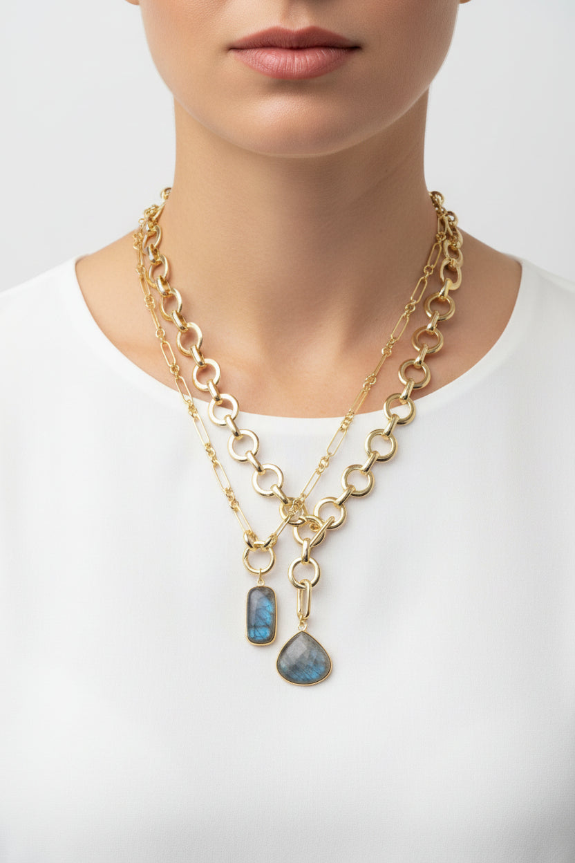 Luxe Link Labradorite Necklace