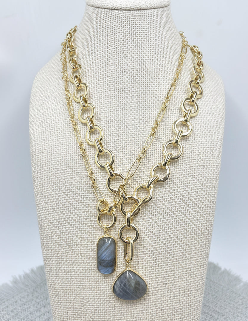Luxe Link Labradorite Necklace