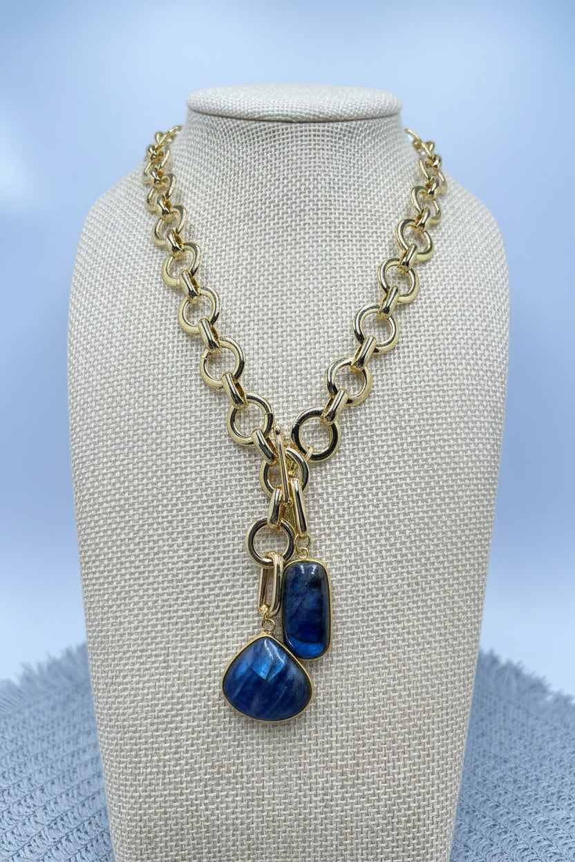 Luxe Link Labradorite Necklace