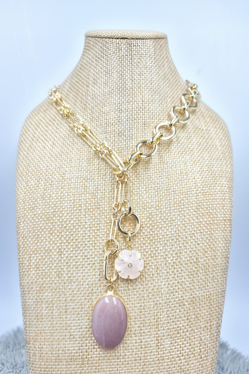 Luxe Loop Double Drop Necklace