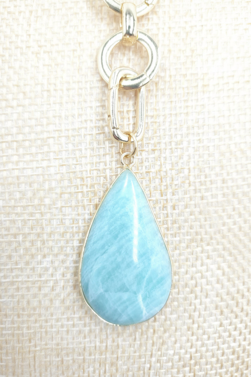 Loop Duo Amazonite Necklace/Bracelet