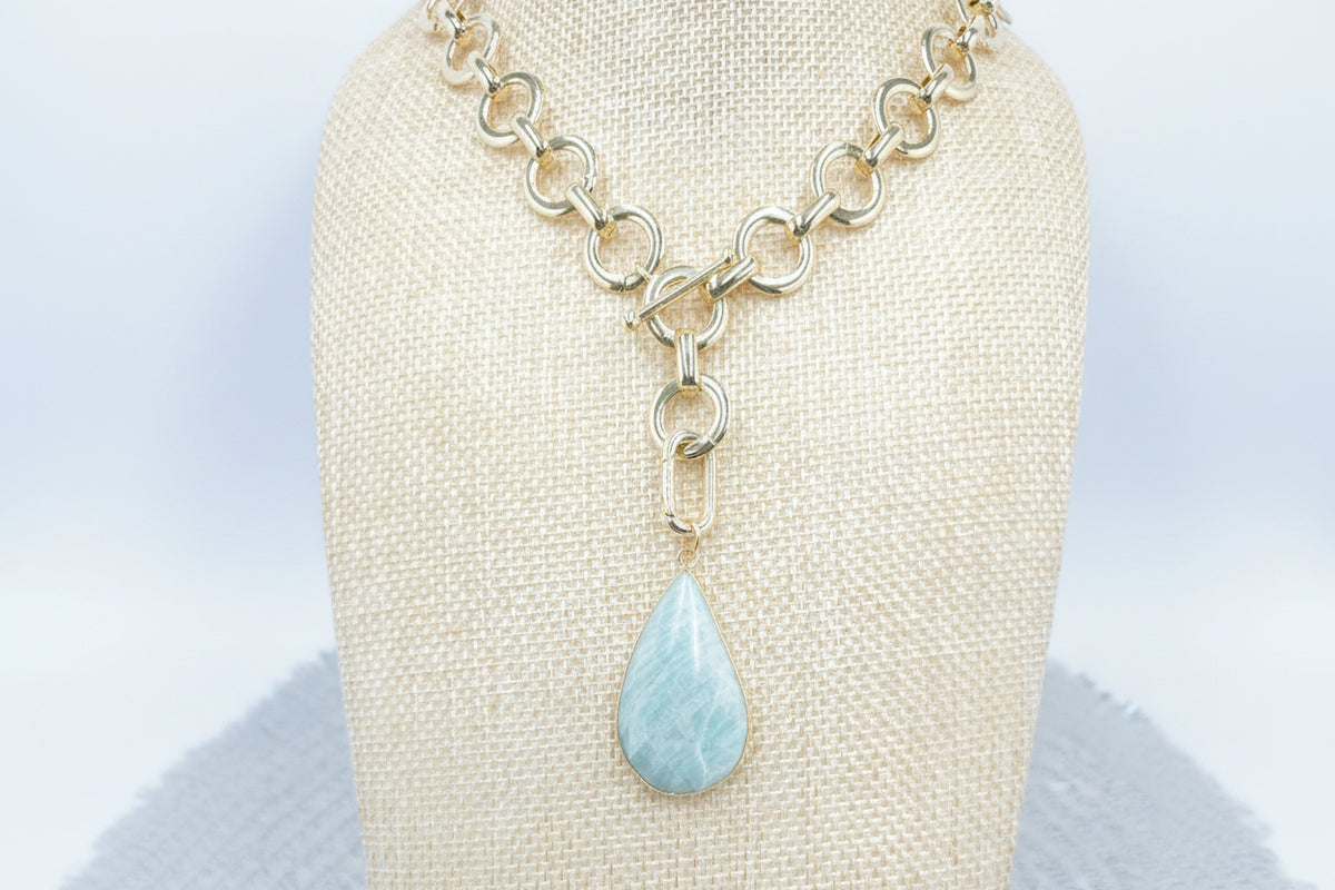 Loop Duo Amazonite Necklace/Bracelet
