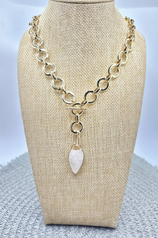 Loop Duo White Crystal Necklace/Bracelet