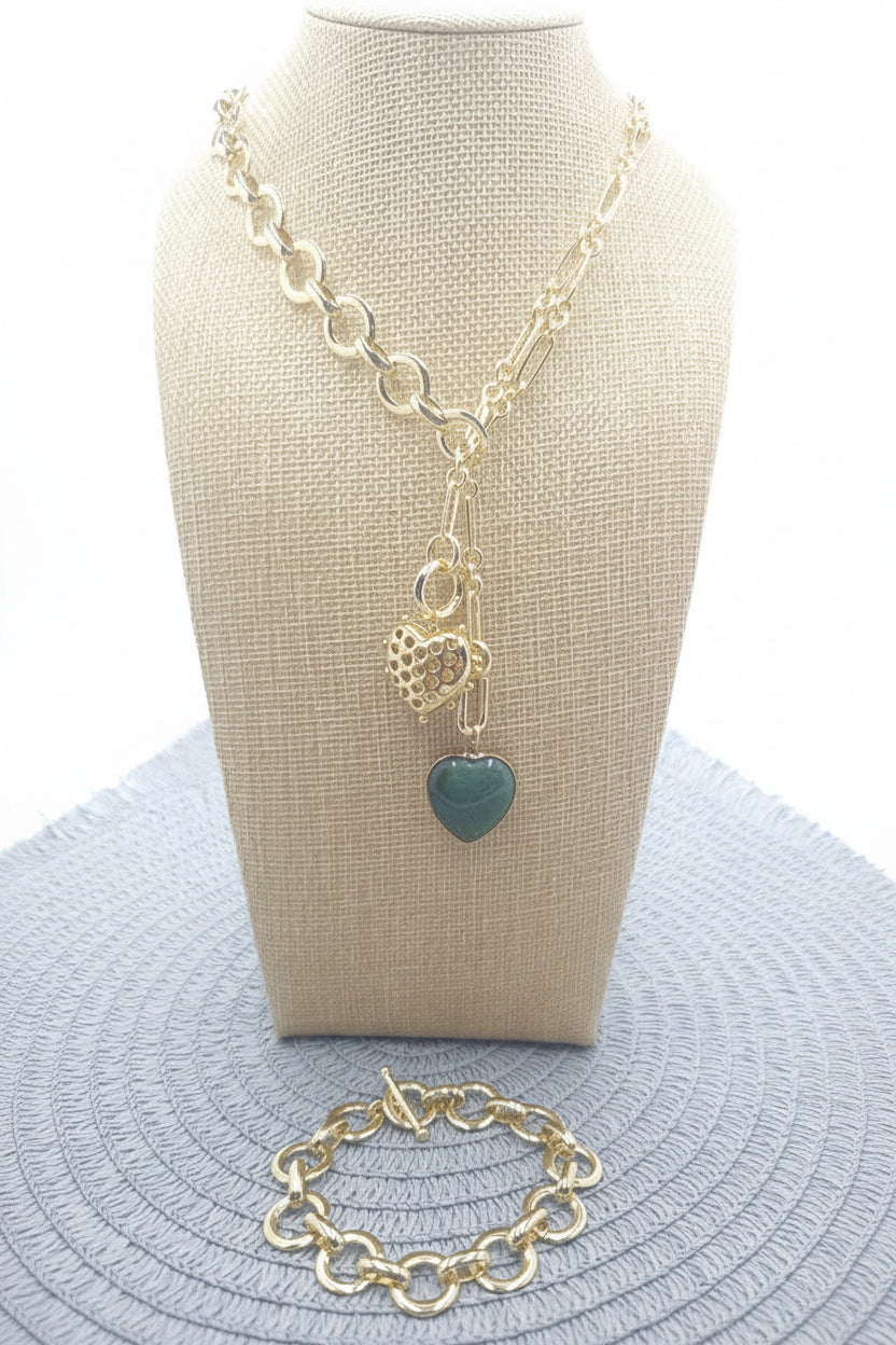 Loop Duo Fancy Jasper Necklace/Bracelet