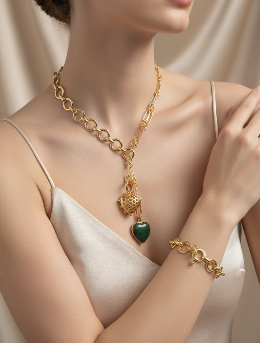 Loop Duo Fancy Jasper Necklace/Bracelet