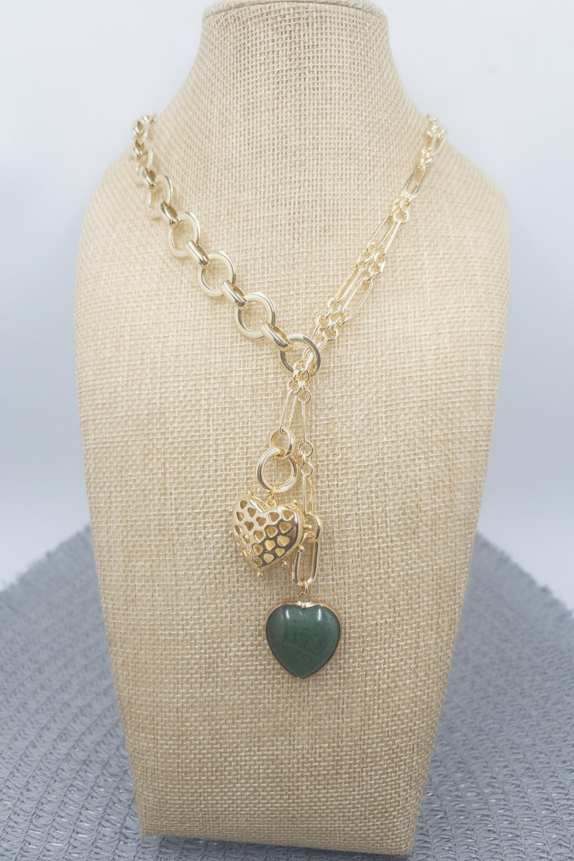 Luxe Loop Double Drop Necklace