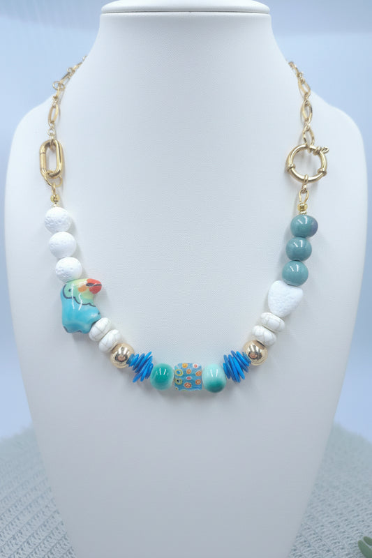 Blue Since the Day We Parted Multitasking Necklace/Bracelet