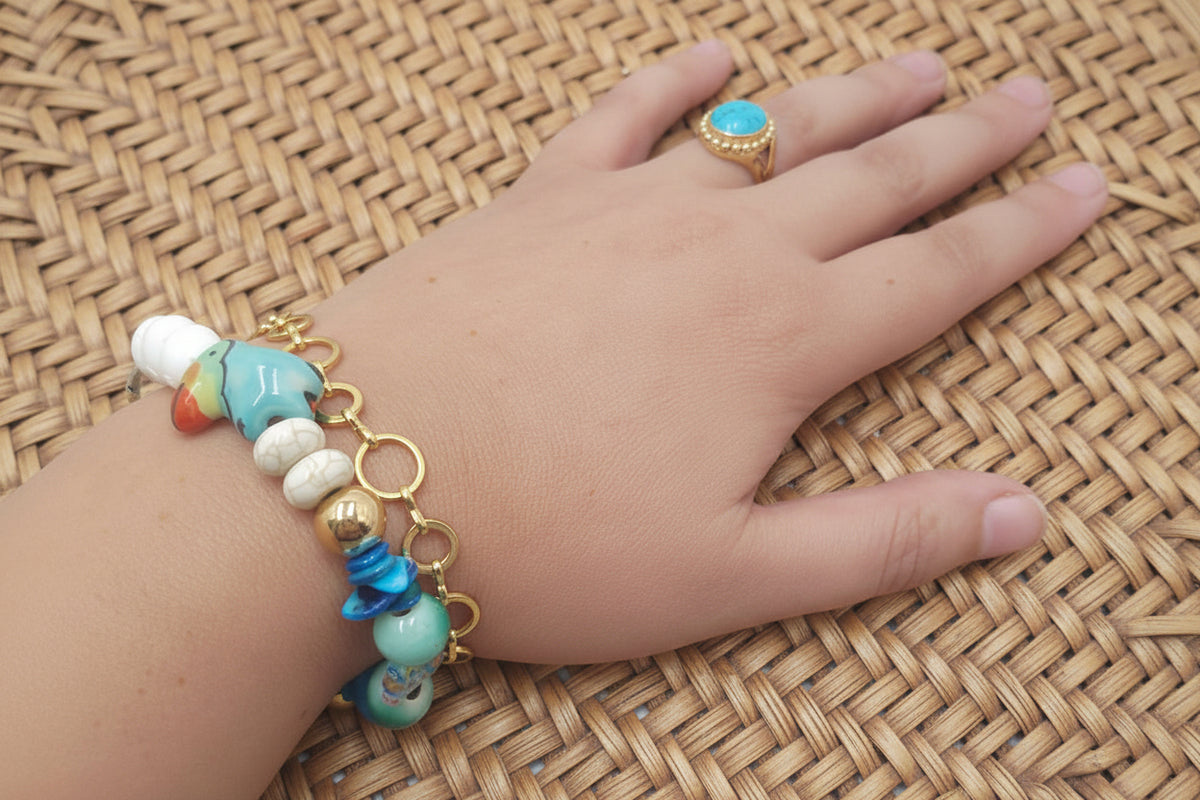 Blue Since the Day We Parted Multitasking Necklace/Bracelet