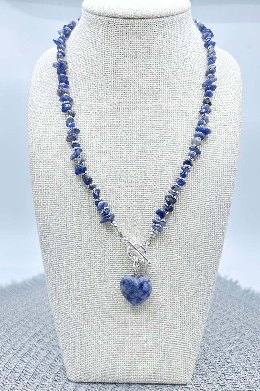 Sodalite Heart Necklace