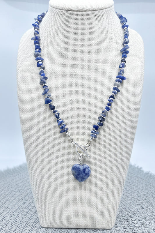 Sodalite Heart Necklace