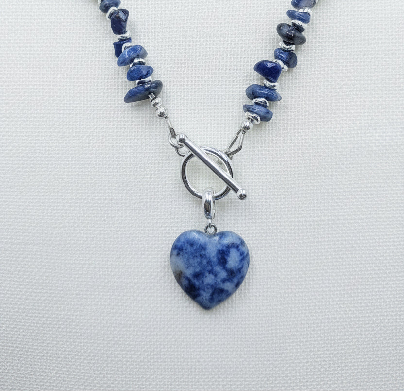 Sodalite Heart Necklace