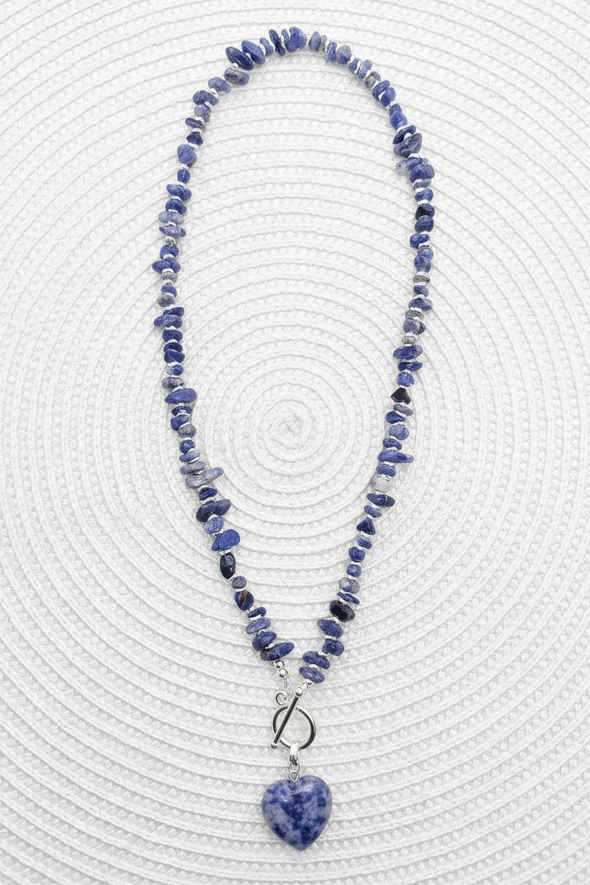 Sodalite Heart Necklace