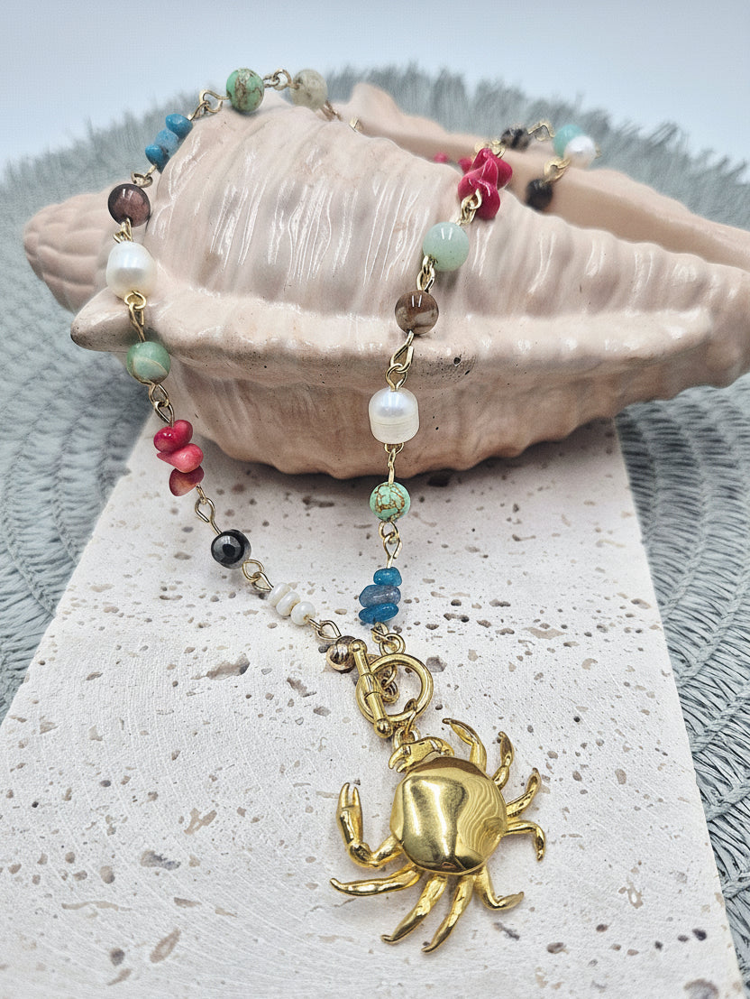 Crab Cove Mosaic Necklace
