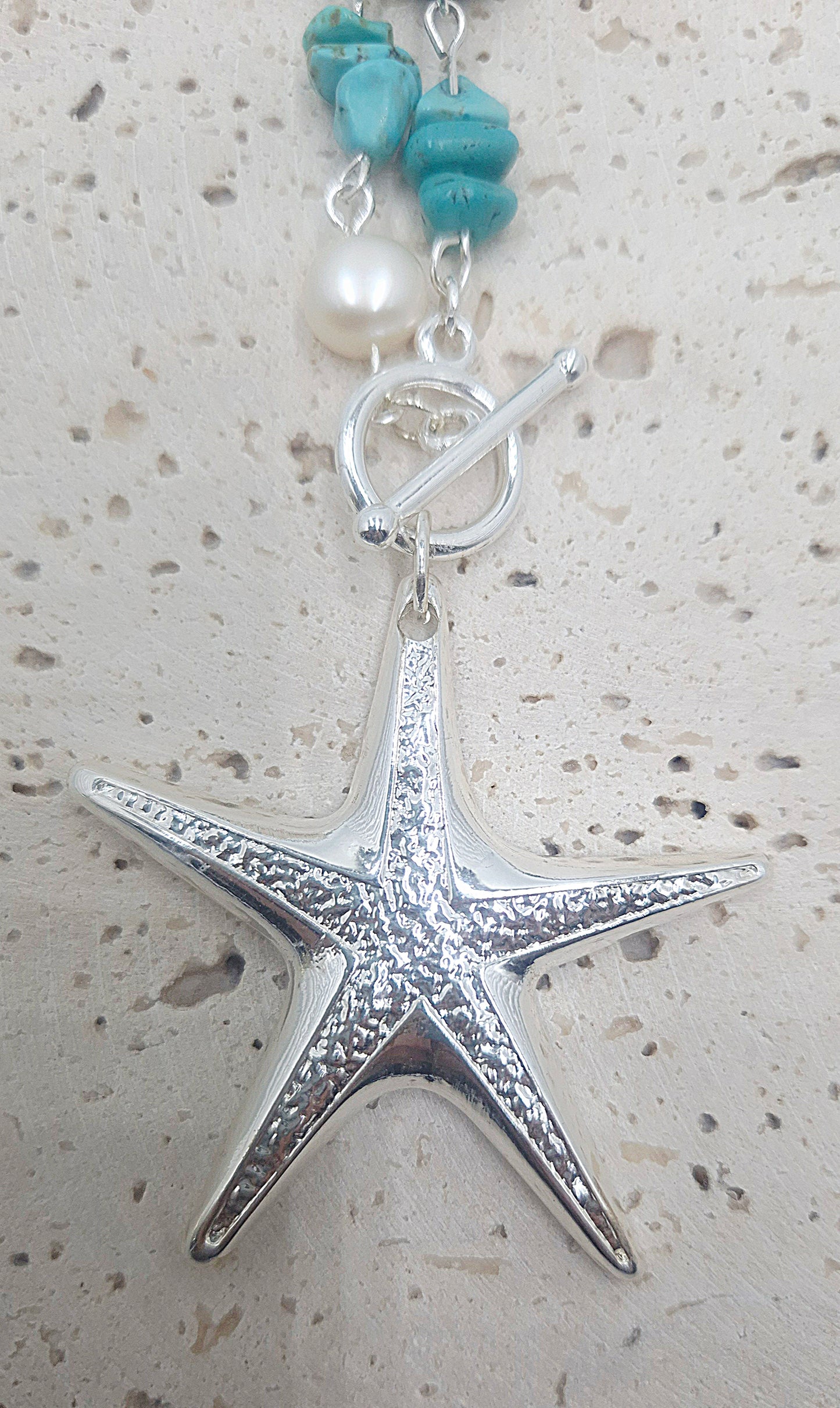 Seaside Mosaic Silver Necklace