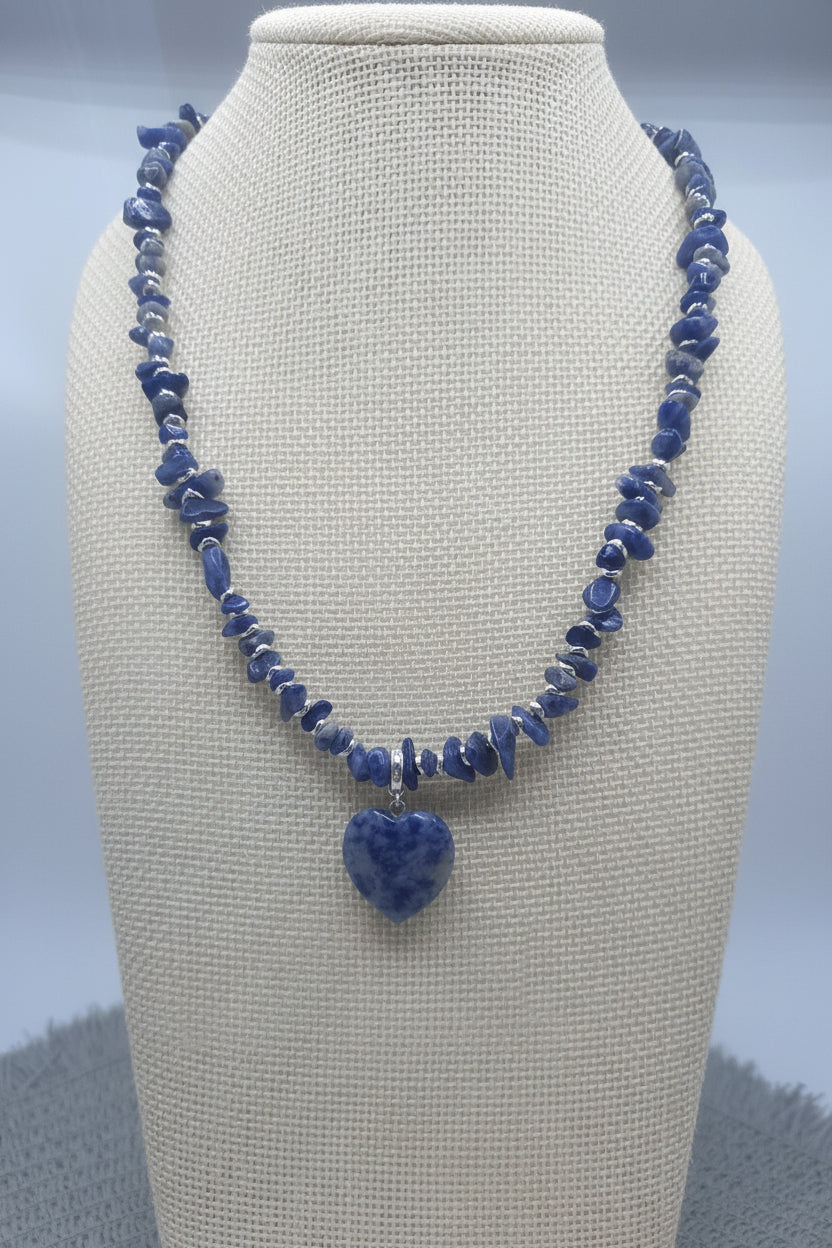 Sodalite Heart Necklace