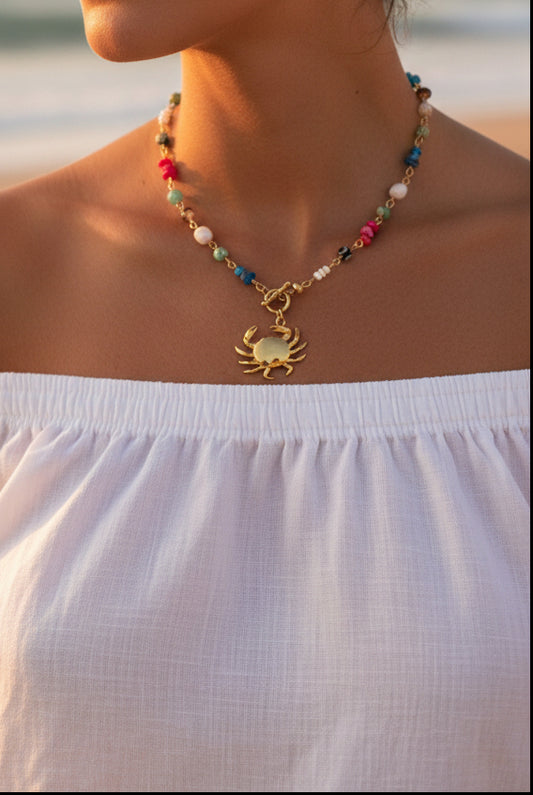 Crab Cove Mosaic Necklace