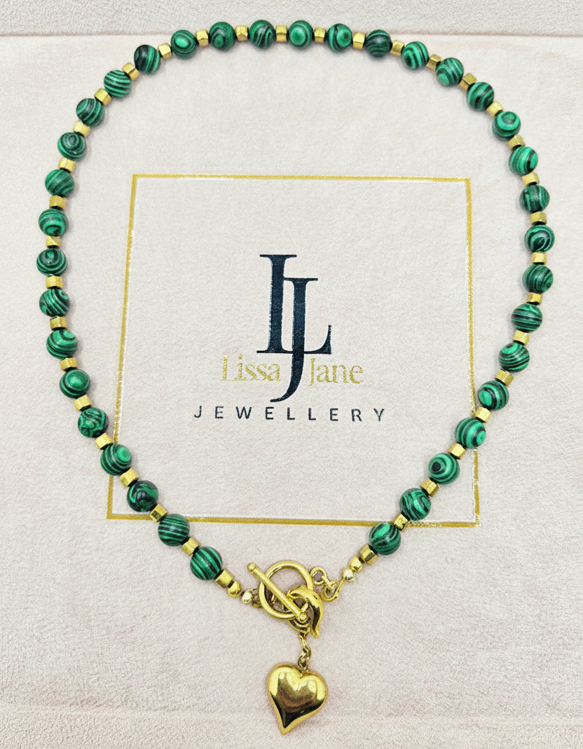 The Malachite Heart Necklace