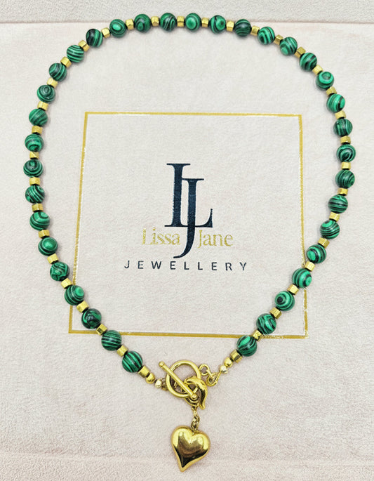The Malachite Heart Necklace