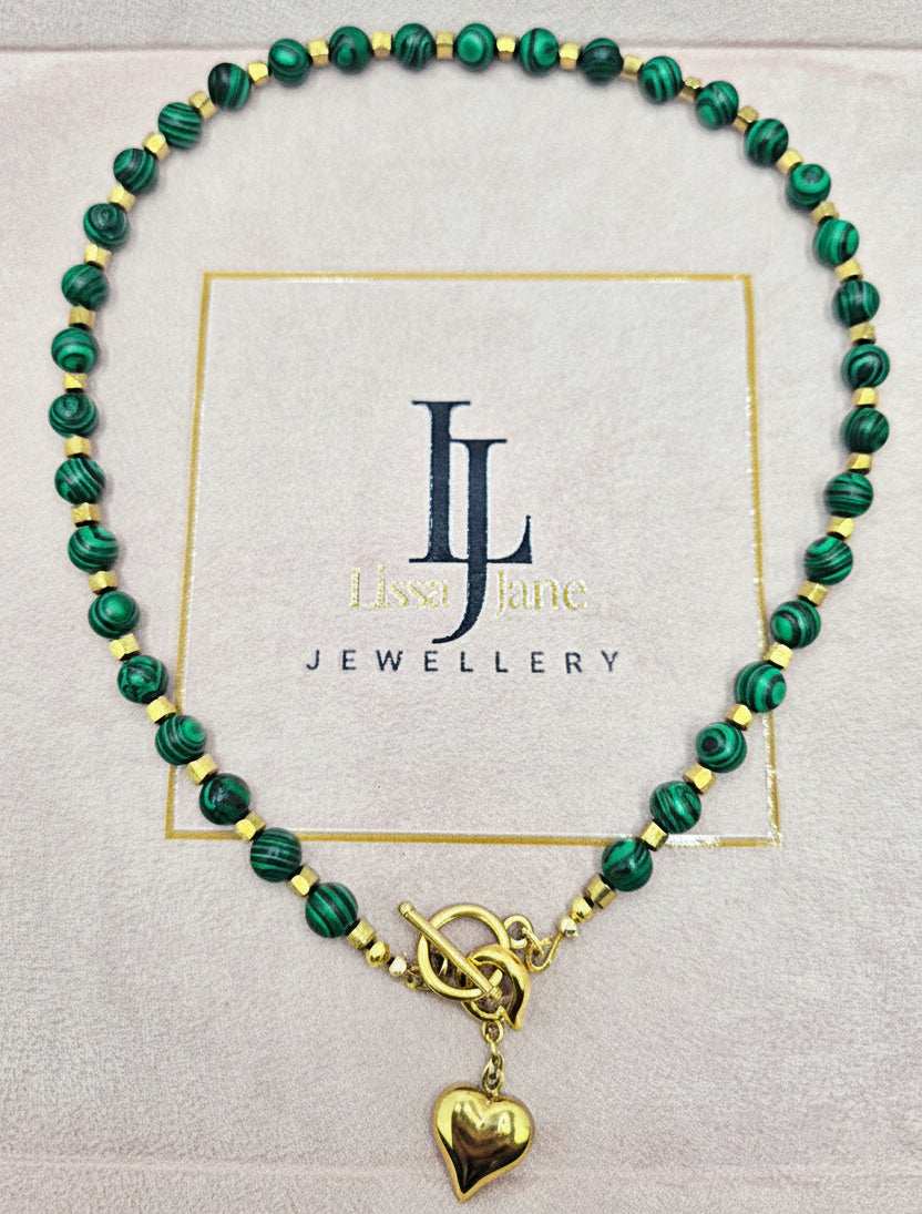 The Malachite Heart Necklace