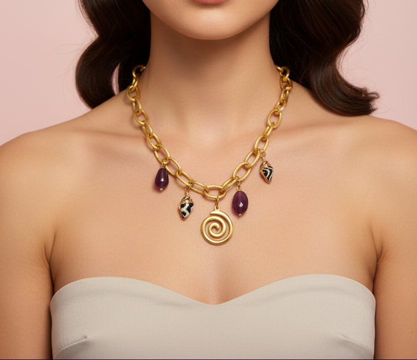 Lariat Charm Necklace
