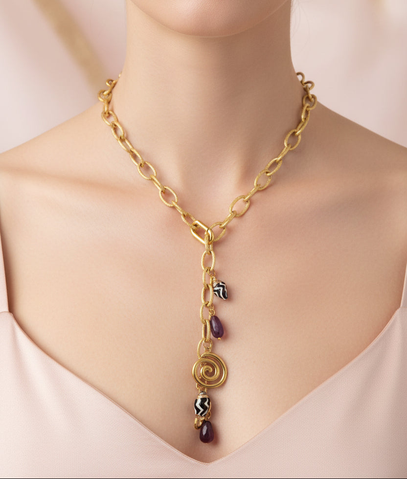 Lariat Charm Necklace