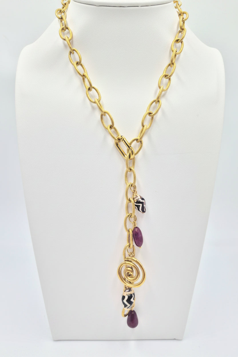Lariat Charm Necklace