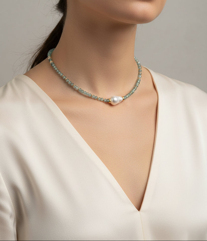 Glacial Pearl Necklace