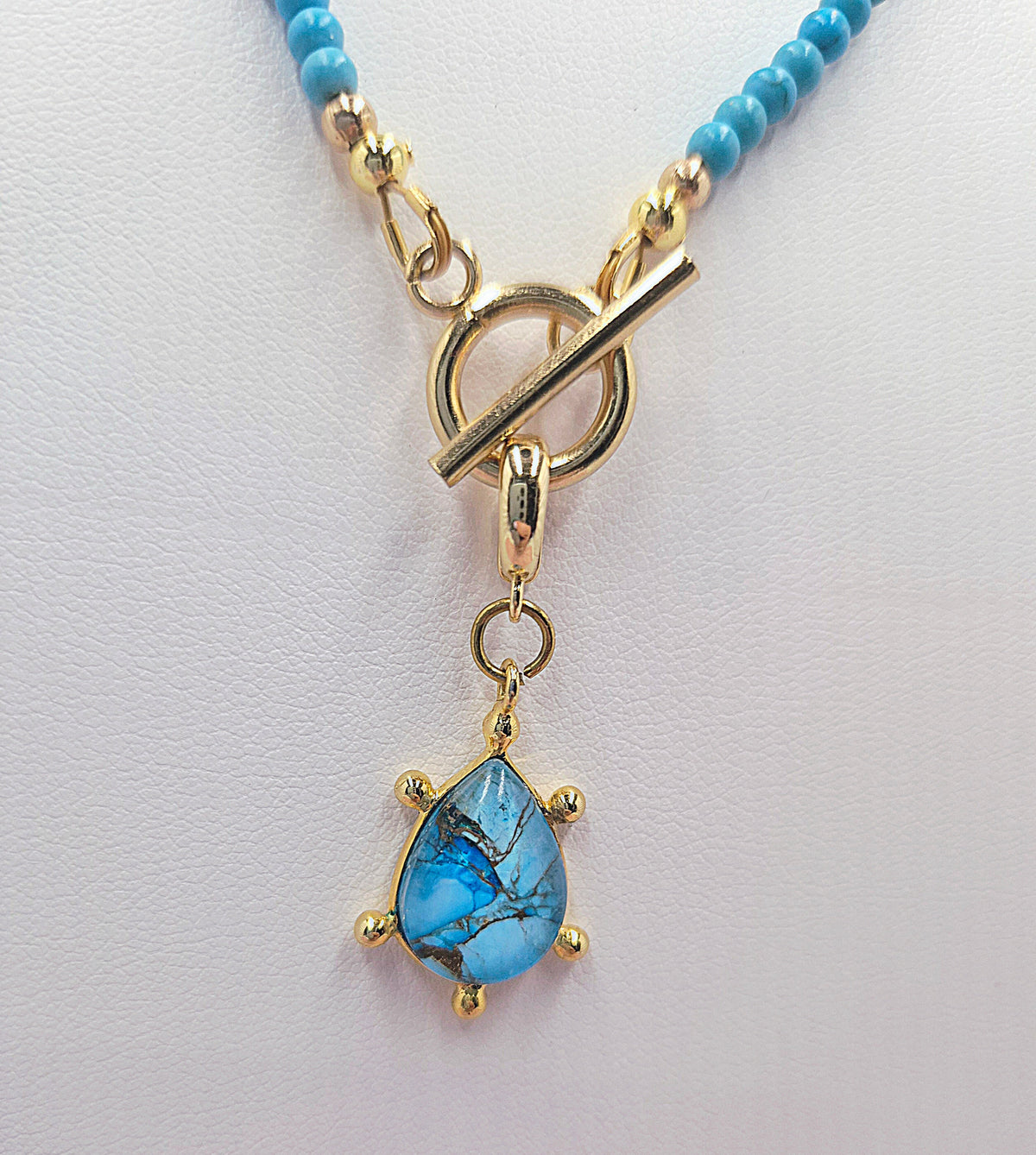 Azure Tide Necklace - pendant close up
