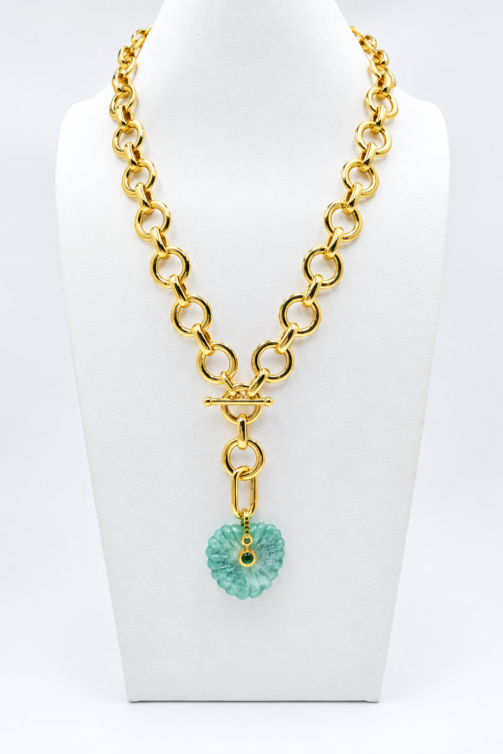 Loop Duo Amazonite Heart Necklace/Bracelet