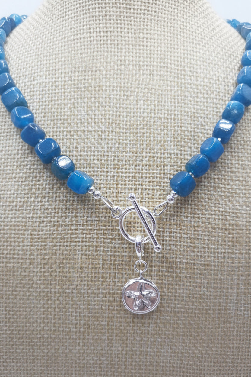 Blue Tide Apatite Necklace