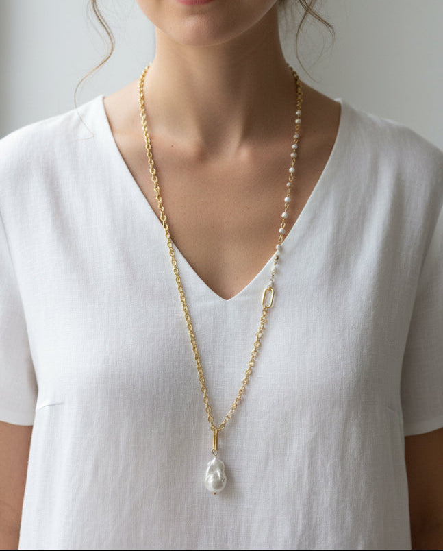 Pearl Drift Necklace/Bracelet Set