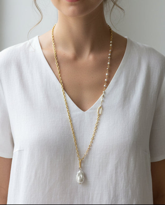 Pearl Drift Necklace/Bracelet Set