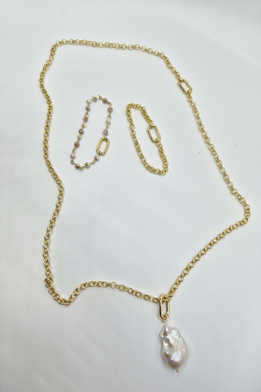 Pearl Drift Necklace/Bracelet Set