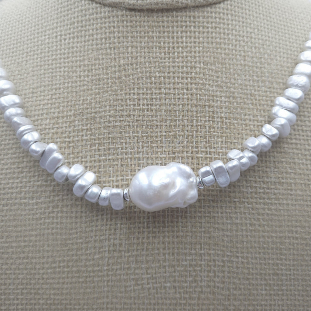 Moonlit Pearl Necklace