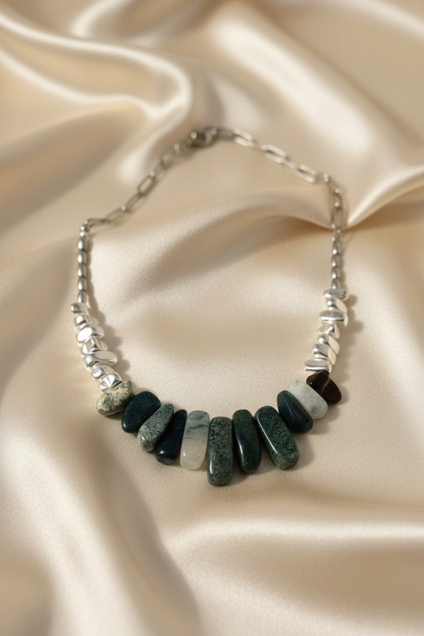 Indian Agate Elements Necklace