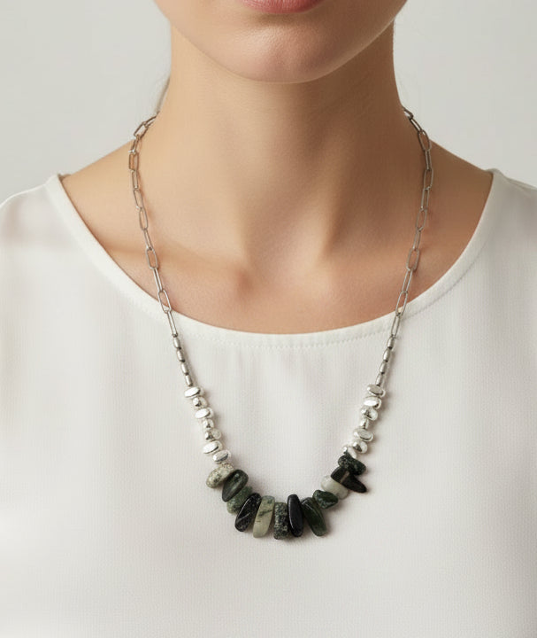 Indian Agate Elements Necklace