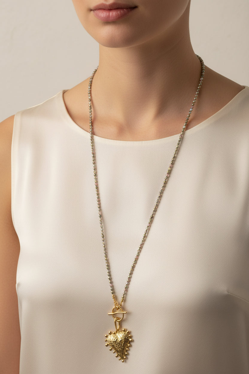 Midnight Heart Necklace