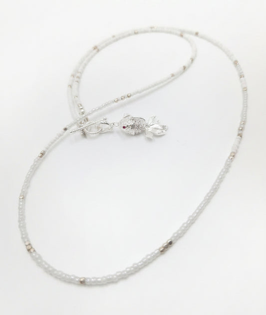 Celestial Koi Seed Bead Necklace