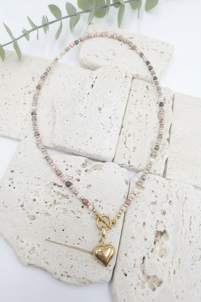 Blush Heart Necklace