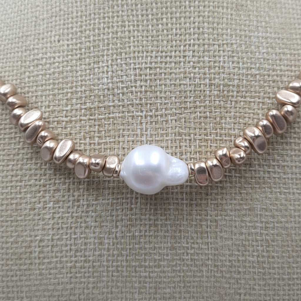 Champagne Pearl Necklace