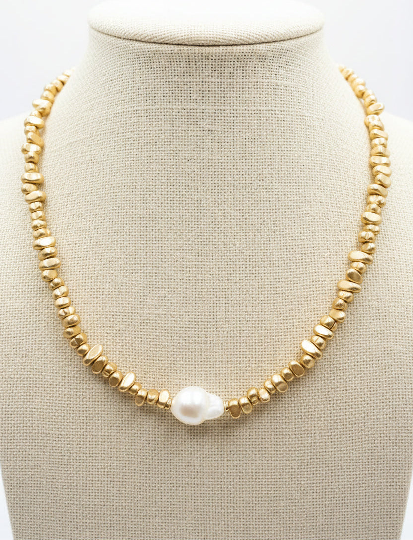 Champagne Pearl Necklace