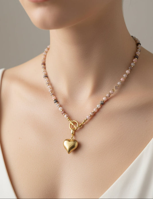 Blush Heart Necklace
